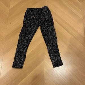 Zella Kids Charcoal Patterned Leggings